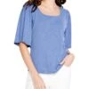 NIC+ZOE Square Neck Flutter Sleeve Tee -Nic+Zoe 71 DNm8LR8L. AC SR736920