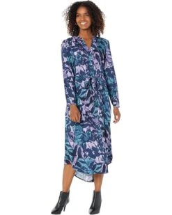 NIC+ZOE Indigo Vines Live In Dress