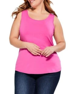 NIC+ZOE Plus Size Shirt Tail Perfect Tank