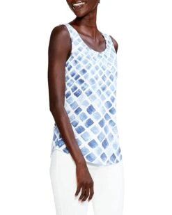 NIC+ZOE Stonefall Shirt Tail Perfect Tank