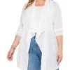 NIC+ZOE Plus Size Drape Front Cardigan -Nic+Zoe 71SQd9pHJL. AC SR736920