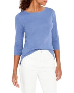 NIC+ZOE 3/4 Sleeve Boat Tee
