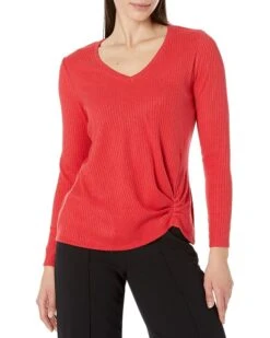 NIC+ZOE Cozy Rib Twist Top