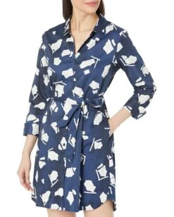 NIC+ZOE Mosaic Blues Dress