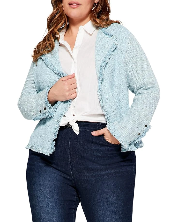 NIC+ZOE Plus Size Fringe Mix Jacket NIC+ZOE Plus Size Fringe Mix Jacket -Nic+Zoe