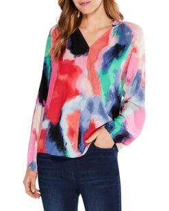NIC+ZOE Abstract Art Top
