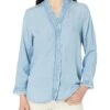 NIC+ZOE NIC+ZOE Women's Ruffled Up Denim Shirt 1 NIC+ZOE NIC+ZOE Women's Ruffled Up Denim Shirt -Nic+Zoe 81B6RP6NOsL. AC SR736920