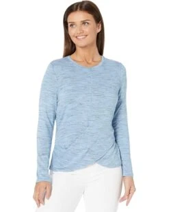 NIC+ZOE Petite Space Dye Twist Top
