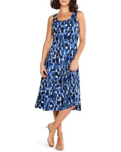 NIC+ZOE Petite Artist Blocks Dress