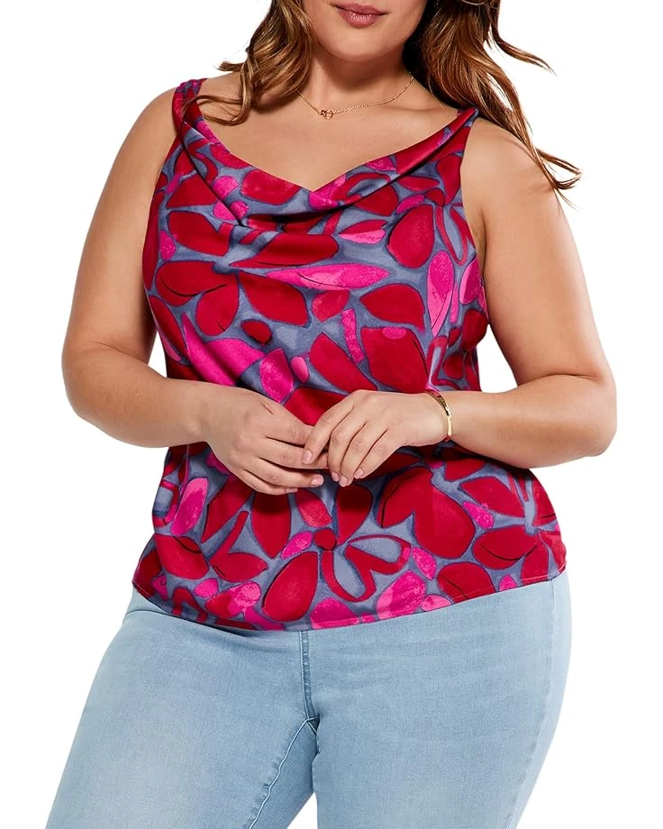 NIC+ZOE Plus Size Happy Splash Tank NIC+ZOE Plus Size Happy Splash Tank -Nic+Zoe