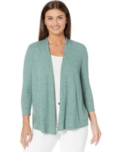 NIC+ZOE Petite Pocket Drapey Rib Cardigan
