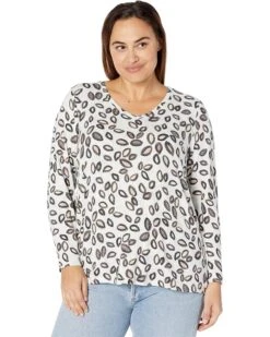 NIC+ZOE Plus Size Tossed Tee