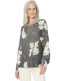 NIC+ZOE Scattered Florals Sweater