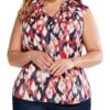 NIC+ZOE Plus Size Floral Ikat Live In Tank 2 NIC+ZOE Plus Size Floral Ikat Live In Tank -Nic+Zoe 81oWLYEAnCL. AC SR736920