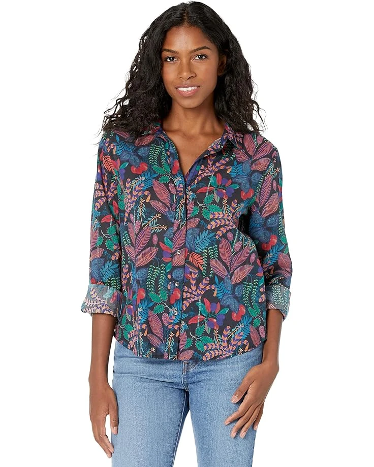 NIC+ZOE Petite Vibrant Garden Crinkle Shirt NIC+ZOE Petite Vibrant Garden Crinkle Shirt -Nic+Zoe