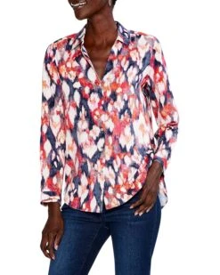 NIC+ZOE Floral Ikat Live In Shirt