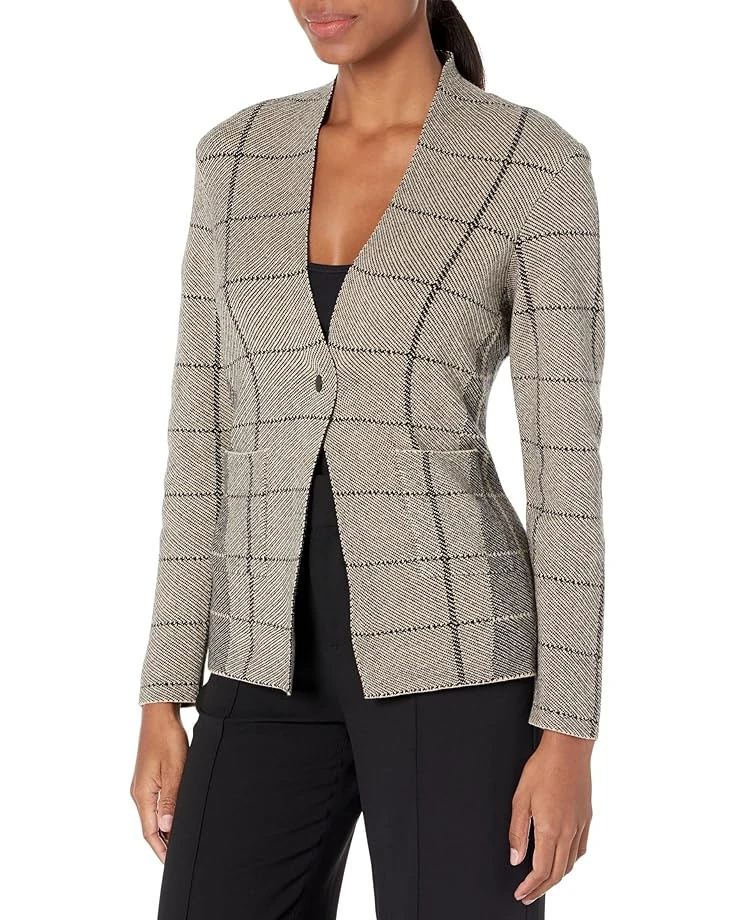 NIC+ZOE Petite Placed Plaid Blazer NIC+ZOE Petite Placed Plaid Blazer -Nic+Zoe 91AmkvbBA5L. AC SR736920