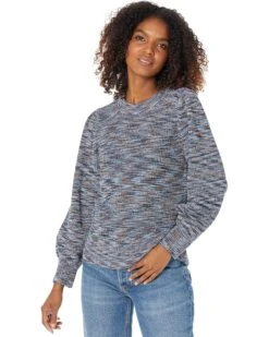 NIC+ZOE Femme Sleeve Space Dye Sweater