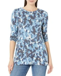 NIC+ZOE Sweet Dreams Long Sleeve River Stone Tee