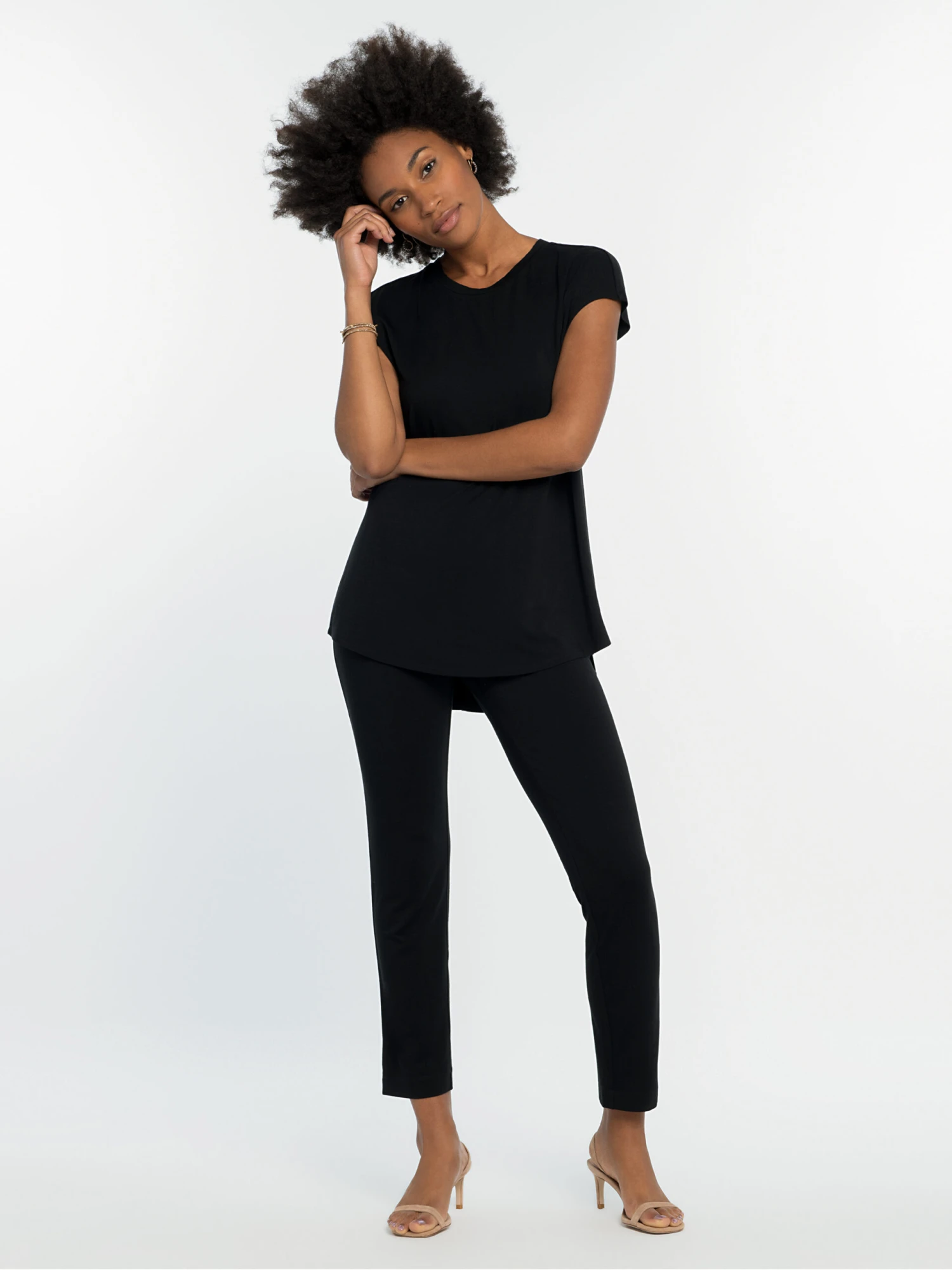 Eaze Tee Eaze Tee -Nic+Zoe ALL1018BLXPRODUCT 04 scaled