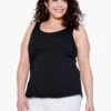 Shirt Tail Perfect Tank -Nic+Zoe ALL1030WBLXPRODUCT 01
