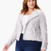 Fringe Mix Knit Jacket SUGAR COOKIE -Nic+Zoe ALL1133WSRCPRODUCT 01