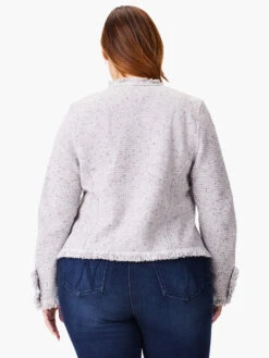 Fringe Mix Knit Jacket SUGAR COOKIE -Nic+Zoe ALL1133WSRCPRODUCT 03