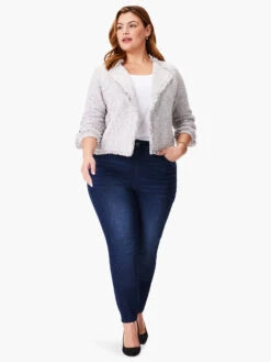 Fringe Mix Knit Jacket SUGAR COOKIE -Nic+Zoe ALL1133WSRCPRODUCT 04