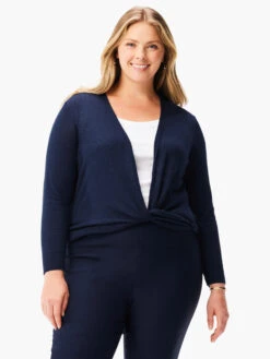 All Year 4-Way Cardigan DARK INDIGO -Nic+Zoe ALL1169WDIDPRODUCT 03