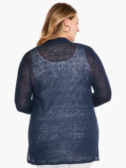 Lightweight Long Back Of The Chair Cardigan -Nic+Zoe ALL1191WDIDPRODUCT 03