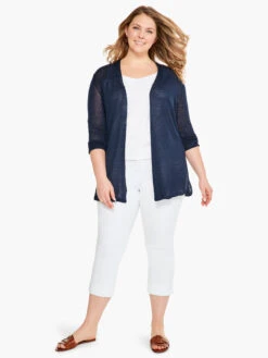 Lightweight Long Back Of The Chair Cardigan -Nic+Zoe ALL1191WDIDPRODUCT 04