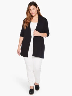 Grace Knit Jacket BLACK ONYX -Nic+Zoe ALL1199WBLXPRODUCT 04
