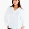 Flowing Ease Blouse PAPER WHITE 1 Flowing Ease Blouse PAPER WHITE -Nic+Zoe ALL1675WPWHPRODUCT 01