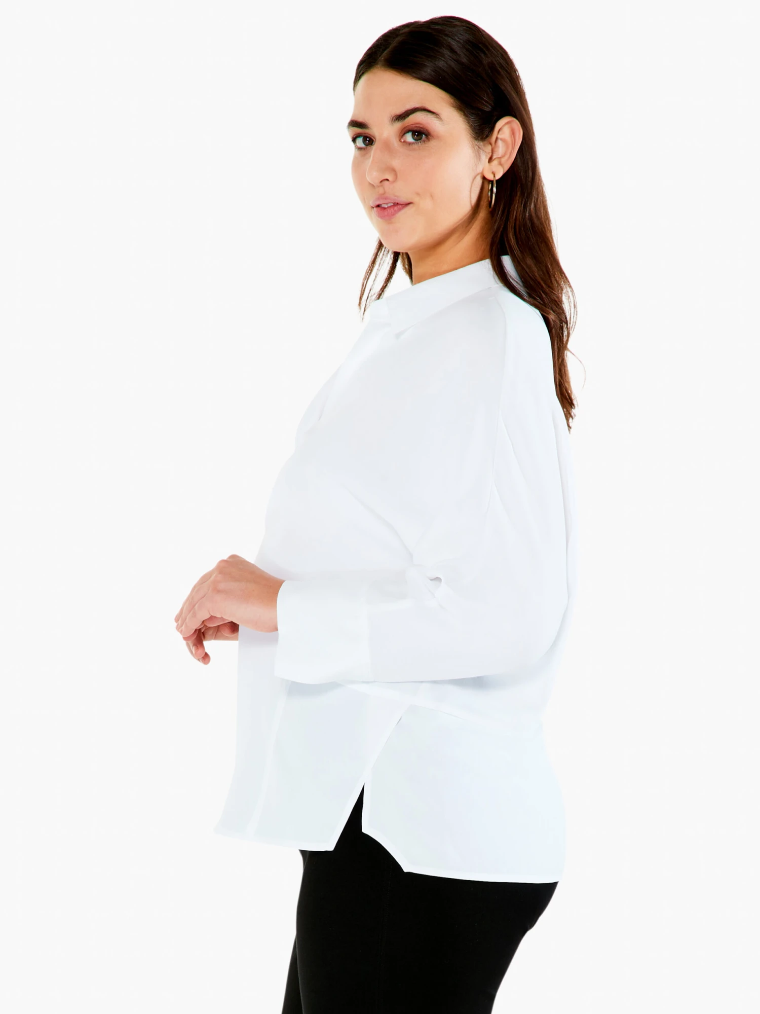 Flowing Ease Blouse PAPER WHITE Flowing Ease Blouse PAPER WHITE -Nic+Zoe ALL1675WPWHPRODUCT 02 scaled