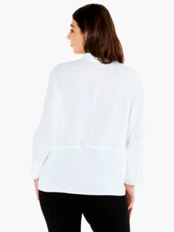 Flowing Ease Blouse PAPER WHITE 4 Flowing Ease Blouse PAPER WHITE -Nic+Zoe ALL1675WPWHPRODUCT 03