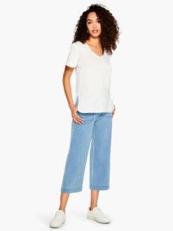 All Day Wide-Leg Crop Jean BLUE HAZE -Nic+Zoe ALL1833BUZPRODUCT 01