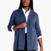 All Day Comfort Knit Blazer DARK INDIGO -Nic+Zoe F231017WDIDPRODUCT 01