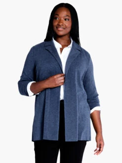 All Day Comfort Knit Blazer DARK INDIGO