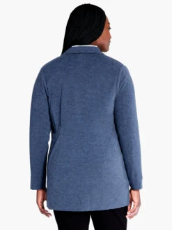 All Day Comfort Knit Blazer DARK INDIGO -Nic+Zoe F231017WDIDPRODUCT 03