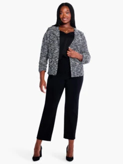 Starry Sky Knit Jacket BLACK MULTI -Nic+Zoe F231027WBLMPRODUCT 04