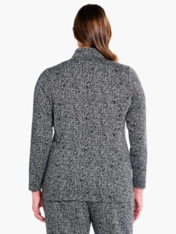 Etched Tweed Jacket BLACK MULTI -Nic+Zoe F231065WBLMPRODUCT 03