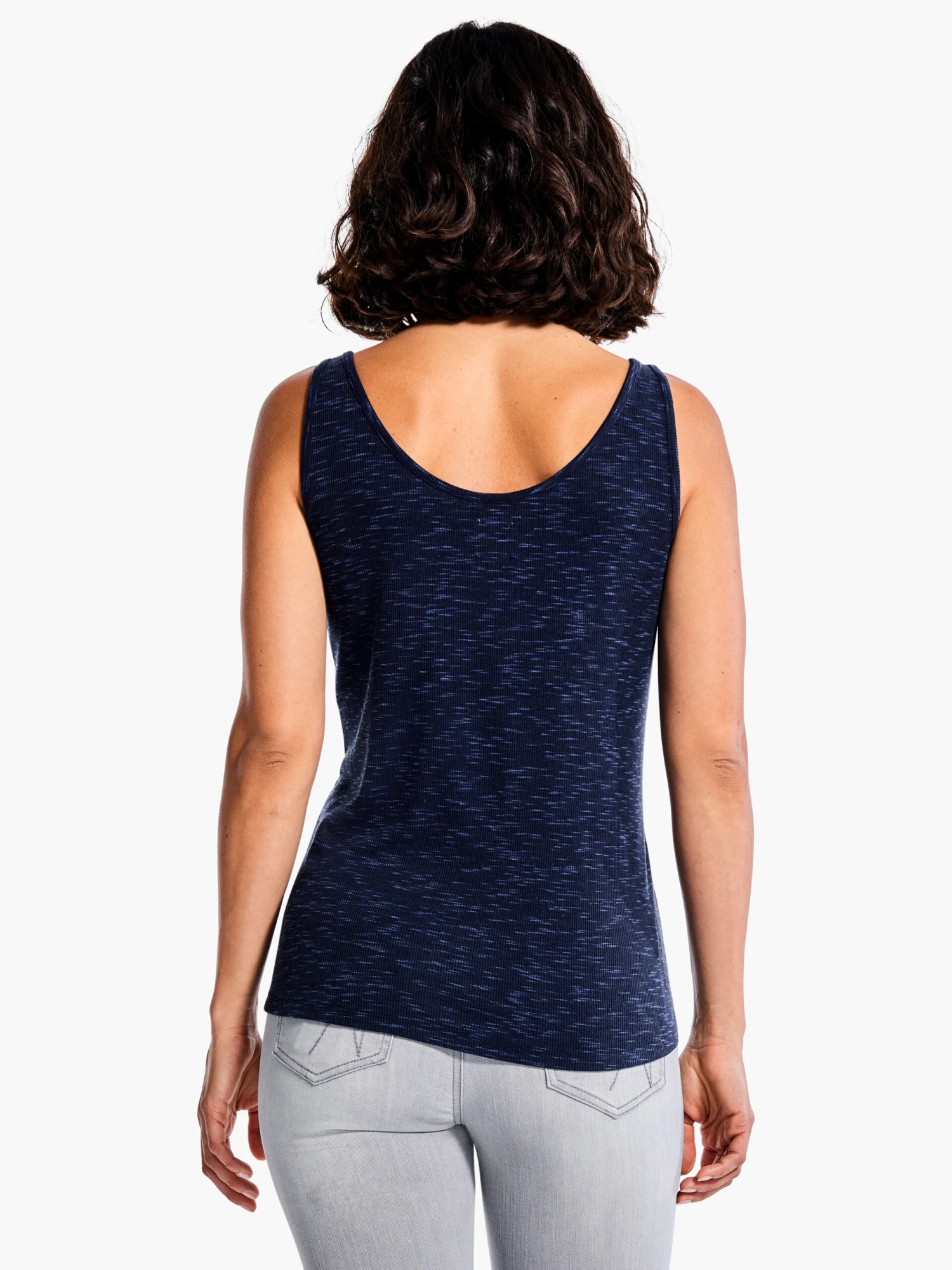 Drapey Rib Tank DARK INDIGO Drapey Rib Tank DARK INDIGO -Nic+Zoe F231087DIDPRODUCT 03 scaled