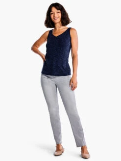 Drapey Rib Tank DARK INDIGO 5 Drapey Rib Tank DARK INDIGO -Nic+Zoe F231087DIDPRODUCT 04