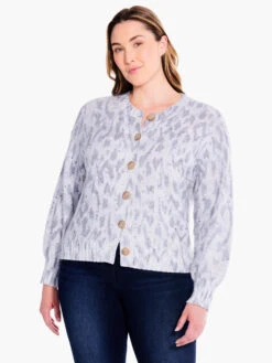 Misty Air Cardigan GREY MULTI -Nic+Zoe F231109WGMIPRODUCT 04