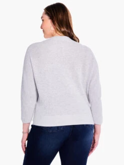 Shaker Knit Mock Sweater REFLECTION -Nic+Zoe F231116WRFLPRODUCT 03