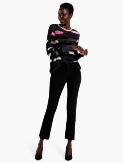 Shaded Stripes Sweater PINK MULTI -Nic+Zoe F231123PKMPRODUCT 04