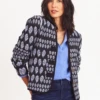 Quilted Eclipse Knit Jacket BLUE MULTI -Nic+Zoe F231127BLTPRODUCT 01A
