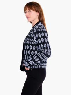 Quilted Eclipse Knit Jacket BLUE MULTI -Nic+Zoe F231127BLTPRODUCT 02