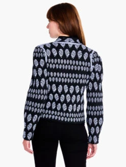 Quilted Eclipse Knit Jacket BLUE MULTI -Nic+Zoe F231127BLTPRODUCT 03