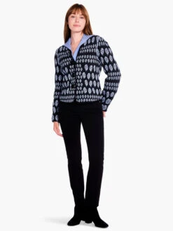 Quilted Eclipse Knit Jacket BLUE MULTI -Nic+Zoe F231127BLTPRODUCT 04